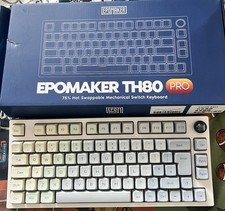 Epomaker TH80 Pro Mechanical Keyboard 75% RGB, Bluetooth 5.0, Wired, 2.4GHz