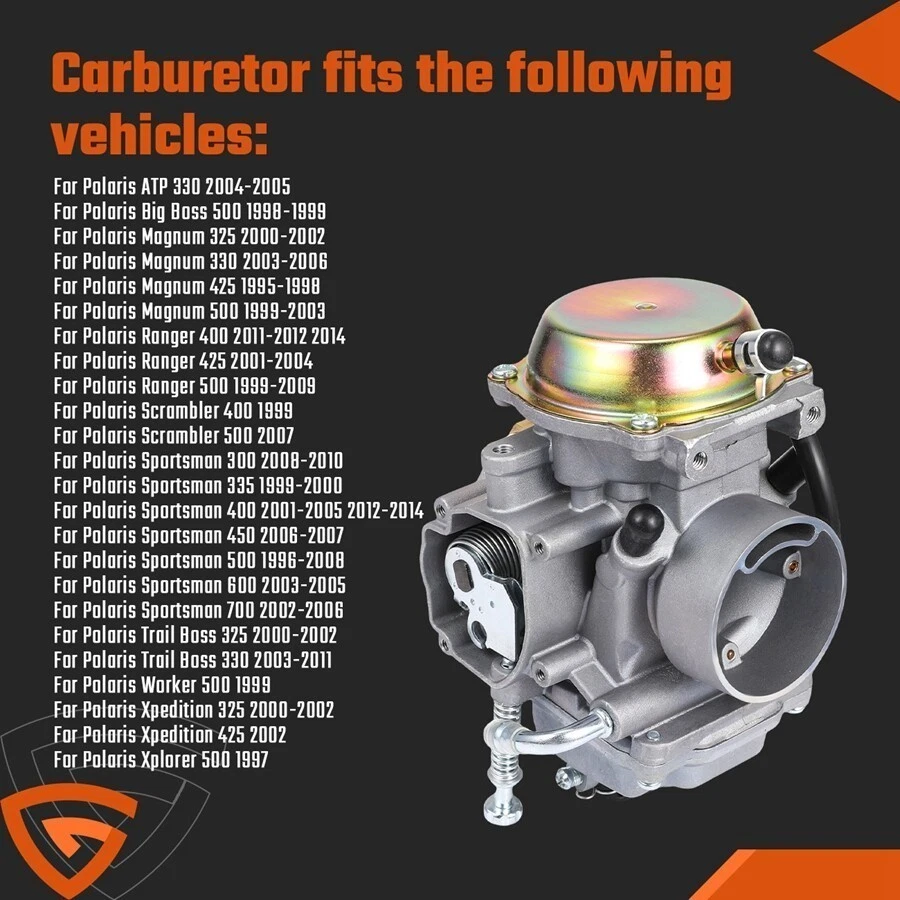 Carburador 3131441 para Polaris Sportsman 400 4x4 HO 2001-2005 2012-2014 Carb ATV Foto 2 de 4