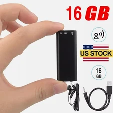 Mini Spy Hidden Audio Recorder Voice Activated Office Listening Device 16GB US