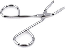 Silver Professional Stainless Steel Eyebrow Tweezers and Scissors Set, Hair Remo