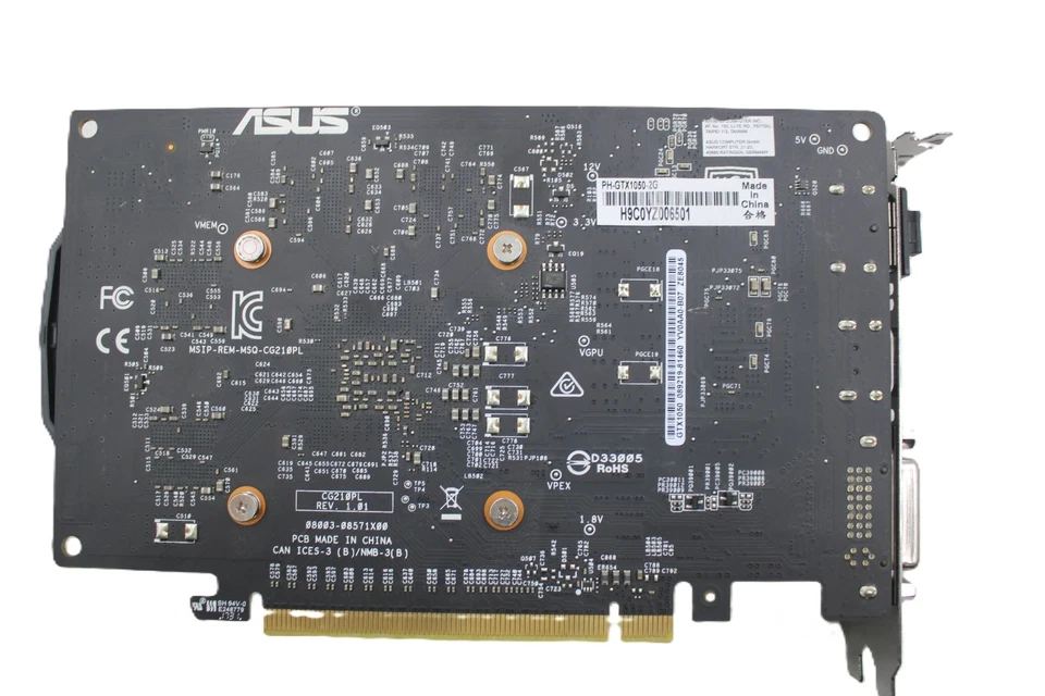 ASUS GeForce GTX 1050 2GB GDDR5 PH-GTX1050-2G PCIe Video Graphics Card GPU - Image 3 of 3