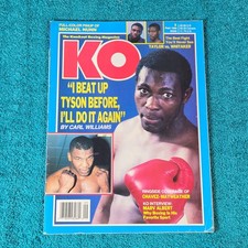 KO The Knockout Boxing Magazine September 1989 Carl Williams Mike Tyson Boxing