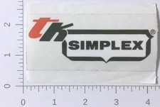TK Simplex Templeton Kenly & Co Broadview Illinois Advertising Sticker Decal