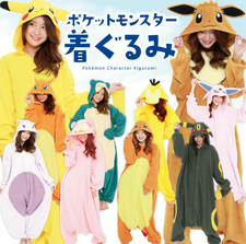SAZAC Pokemon Characters Kigurumi for Adult Unisex One Size Cosplay Halloween