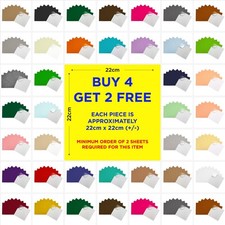 Sticky Back Felt Sheets 22x22cm Build Your Own 6 Pack