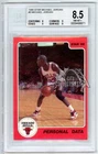 Michael Jordan 1986-87 Star Basketball Personal Data Rookie Card #9 BGS 8.5