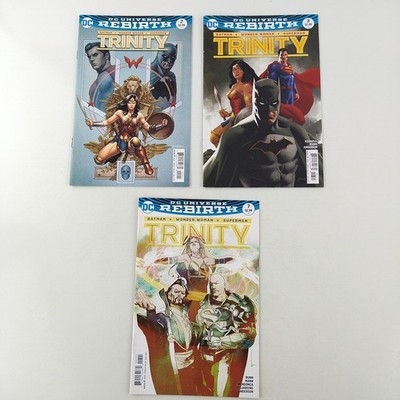 Trinity #2 3 7 DC Universe Rebirth Lot VF+ (2016 DC Comics)