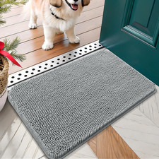 Dog Door Mat for Muddy Paws 24X16, Absorbs Moisture and Dirt, Absorbent Non-Slip