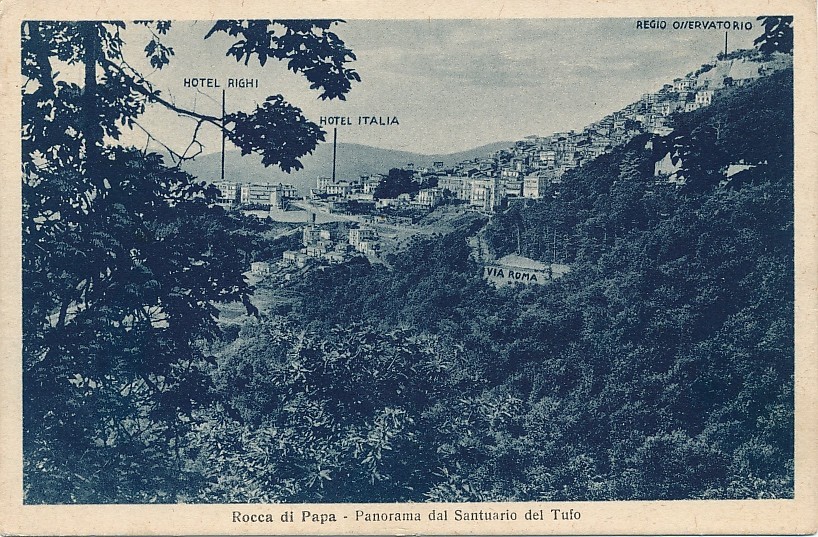 Lazio Cartolina Paesaggistica Roma Rocca di Papa Panorama Viaggiata Anno 1939