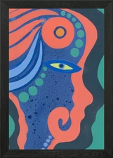 The face of creative Stacy Framed Wall Art Poster Canvas Print Picture