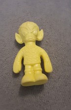 Diener Yellow Rubber Eraser Space Creature Alien Monster Veined Cranium