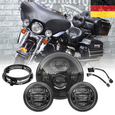 LED SCHEINWERFER 7 "+ 2x 4.5" Nebelscheinwerfer Für Harley Davidson Road King