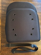Baseball Cap Carrier Travel Hat Box Case Fits 6  8 Hats Black Zipper Used