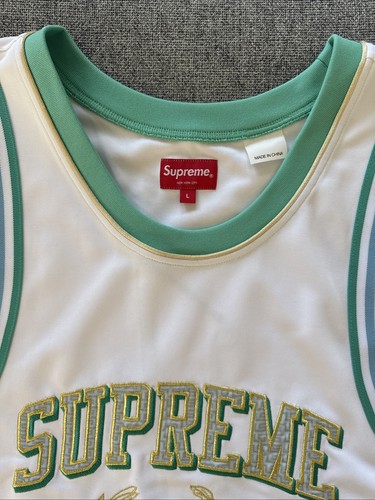 Camiseta deportiva de baloncesto Supreme Campioni ~ blanca ~ talla L nueva sin etiquetas - Imagen 4 de 7