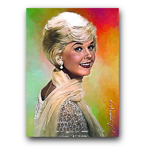 Doris Day #7 Art Card Limited 26/50 Edward Vela Signed (Movies -)