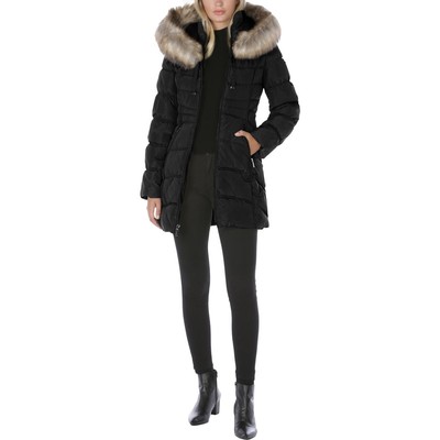 Laundry by Shelli Segal Womens Black Puffer Jacket Outerwear XS BHFO 5483