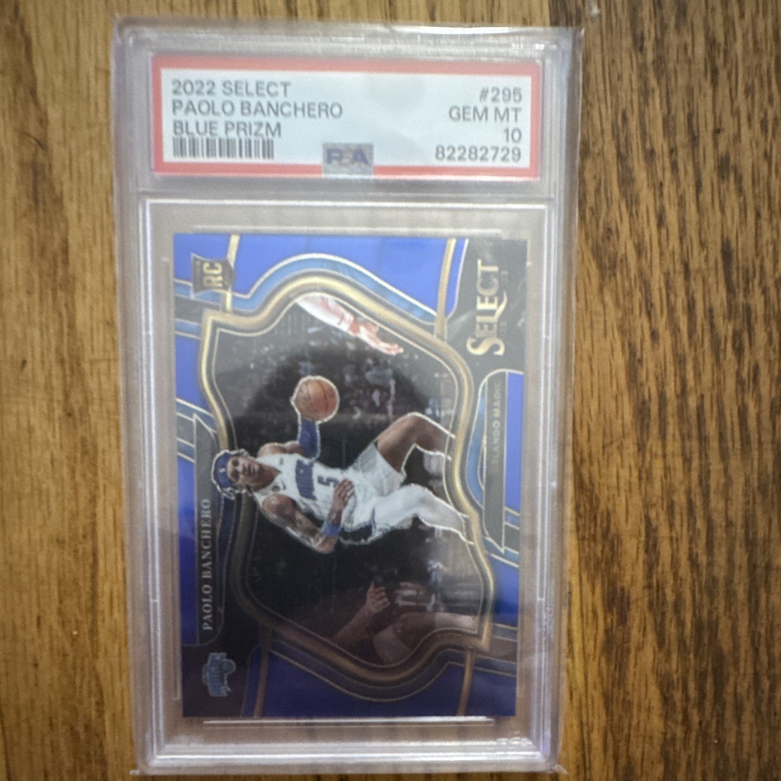 Panini 2022-23 Select Courtside Paolo Banchero Blue Prizm #295 RC PSA 10