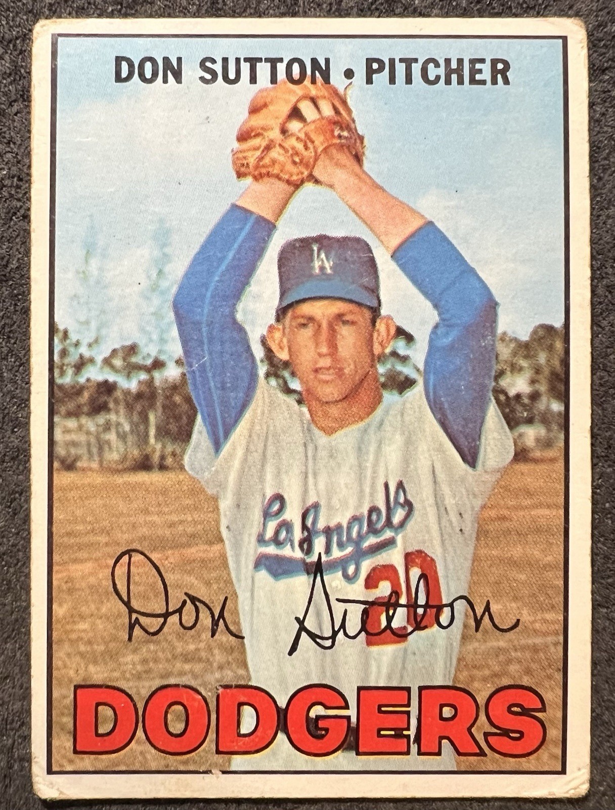 1967 TOPPS DON SUTTON (LOS ANGELES DODGERS) #445 VG