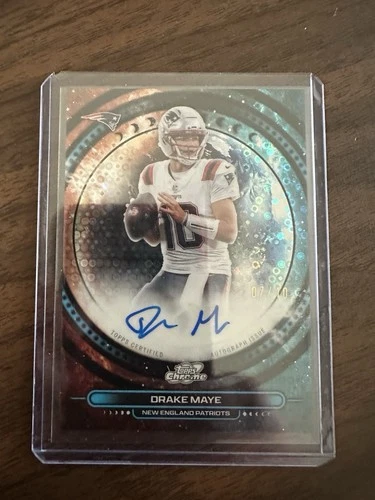 2025 Topps Chrome Drake Maye Chrome Autographs (RAW)