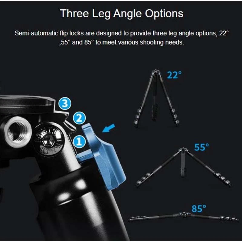 SIRUI Landscape Carbon Fiber Tripod L-324F ideal for ultra low/macro shooting - Image 2 of 4