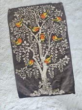 Vintage Linda T Tea Towel Birds in Tree Robin...
