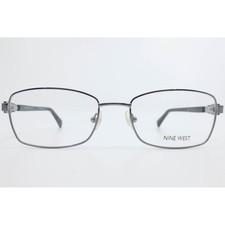 Nine West NW1047 035 Gunmetal Black Rectangular Eyeglasses Frames 54-18-135