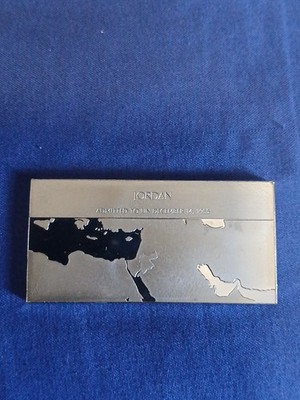 Solid 925 Sterling Silver Jordan Bar 39.626g   1.2 Troy Oz