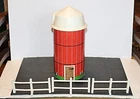 Vintage 1968 Fisher Price Little People Farm Barn Silo #915 with 3 Fence parts