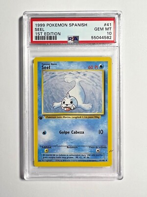 PSA10セル 1187 PSA 10 Gem Mint 1st Edition Seel 1999 Pokemon Base Set SPANISH #41