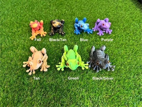 Rana Flexi Articulada Impresa en 3D con Imanes. Fidget muchos colores - Imagen 2 de 14