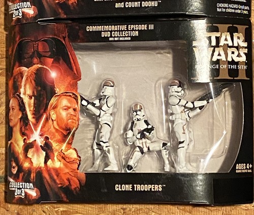 Sets Star Wars EPISODE III Commemorative DVD 3 Figure Set ANAKIN Troopers Vader - Picture 2 of 4