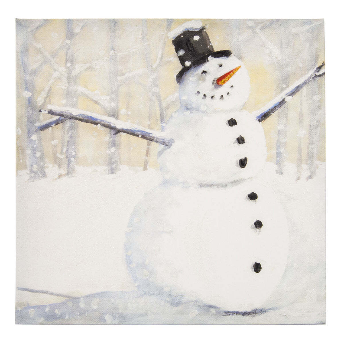 The Round Top Collection Gallery Snowy Snowman Canvas
