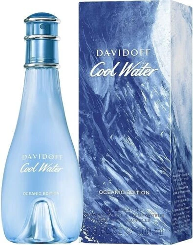 COOL WATER OCEANIC EDITION DAVIDOFF WOM EDT SPRAY 3.4 OZ 100 ML AUTHENTIC FRANCE