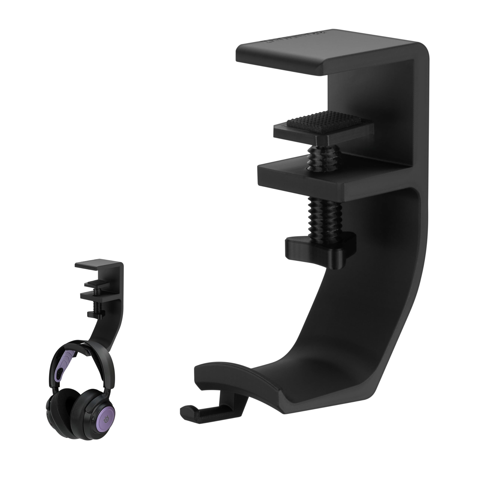 BRAINWAVZ Claw - Under Desk Headphone Hanger Stand Screw in Place Easy to Ins...