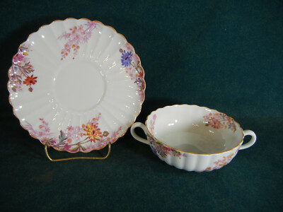 皿・プレート helen Rare Set 6 Antique Haviland Limoges Schleiger 279 Gilt Bone