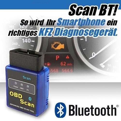 V-1 Mini OBD2 Bluetooth Adapter Android Für VW BMW MERCEDES OPEL FORD VOLVO - Bild 5 von 12