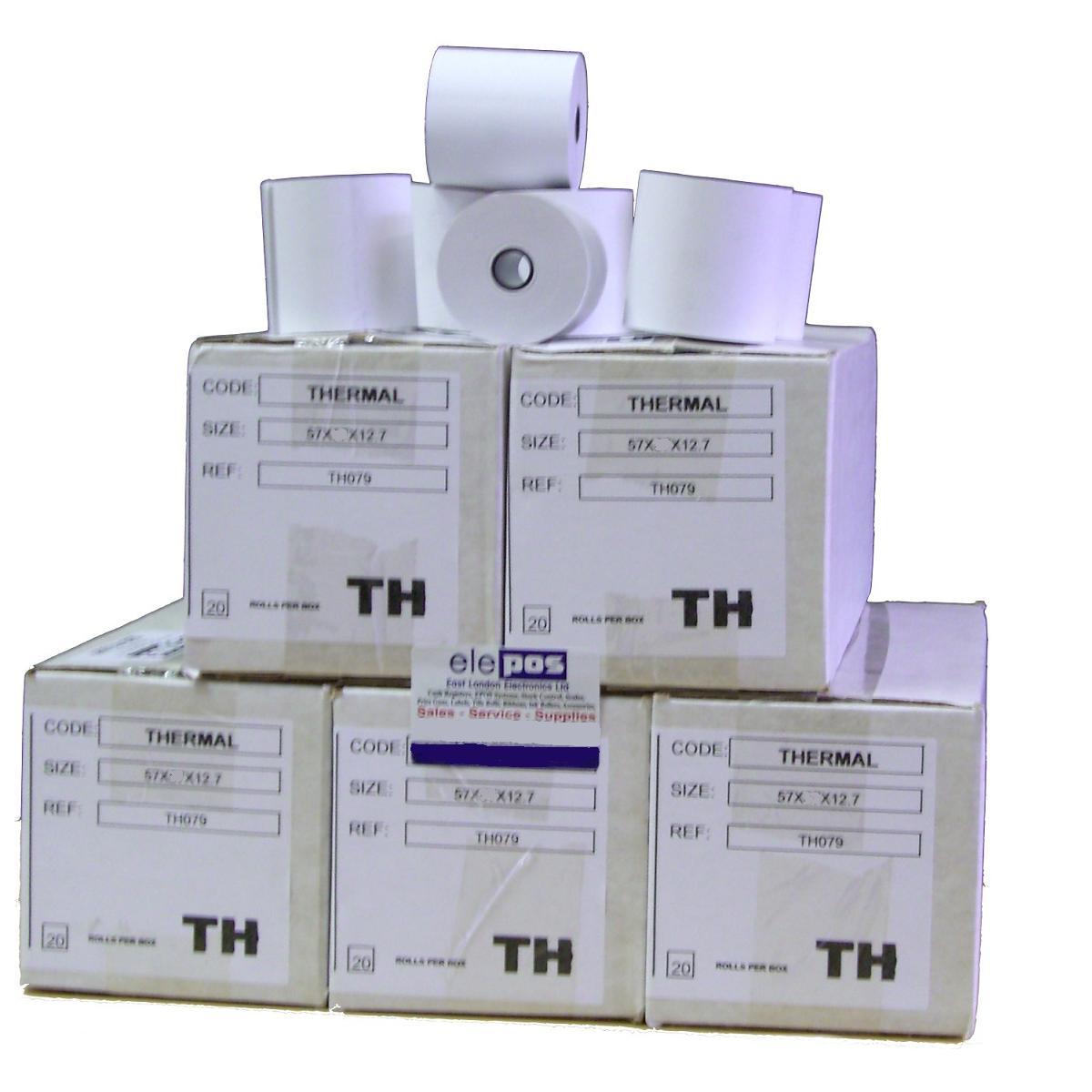 57x57 Thermal Till Rolls, 57 x 57 Rolls, 57mm x 57mm Thermal Rolls- 100 Rolls