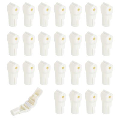 100pcs Peg Hook Locks, 4mm Pegboard Hook Stop Locks to Secure Cargo(White)