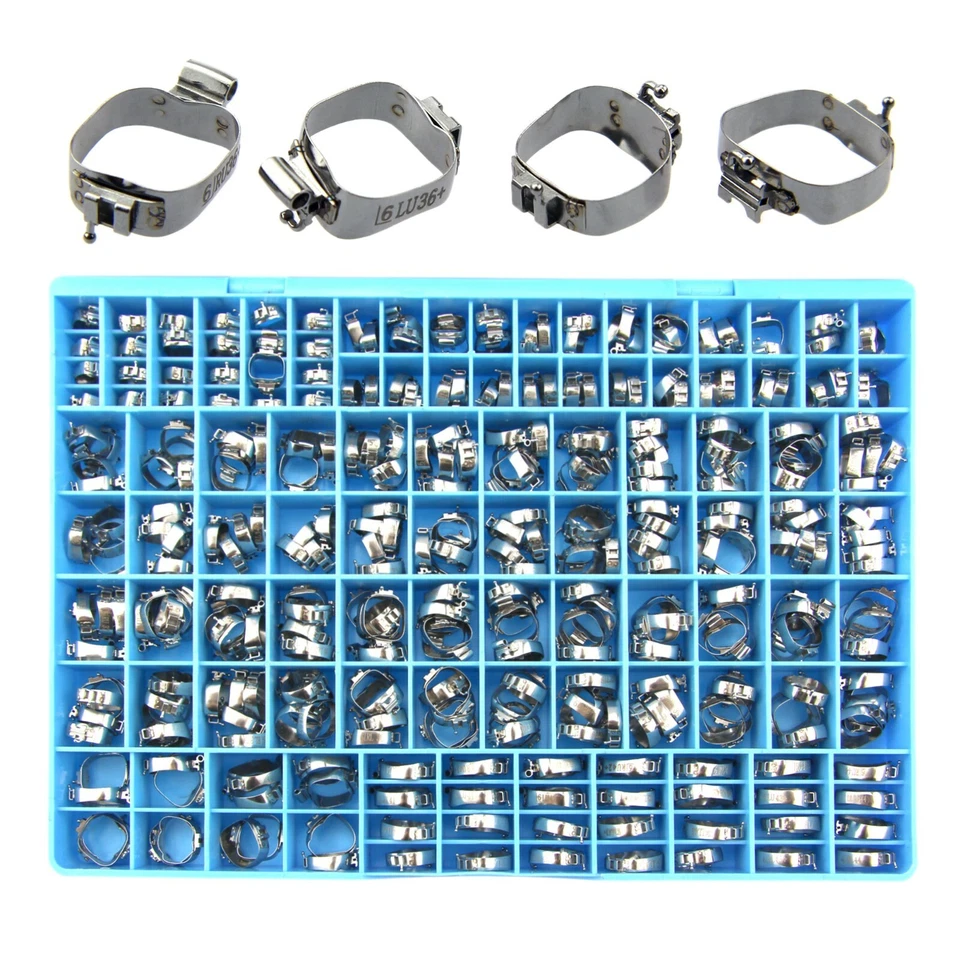 85 juegos de banda molar de ortodoncia tubo bucal presoldado funda lingual Roth MBT 3M Foto 4 de 4