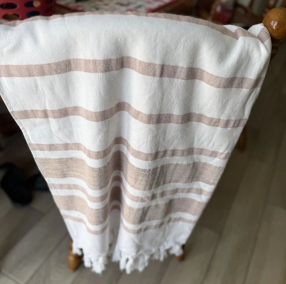 Toalla de playa turca, toalla de baño súper absorbente, de gran tamaño Foto 3 de 4