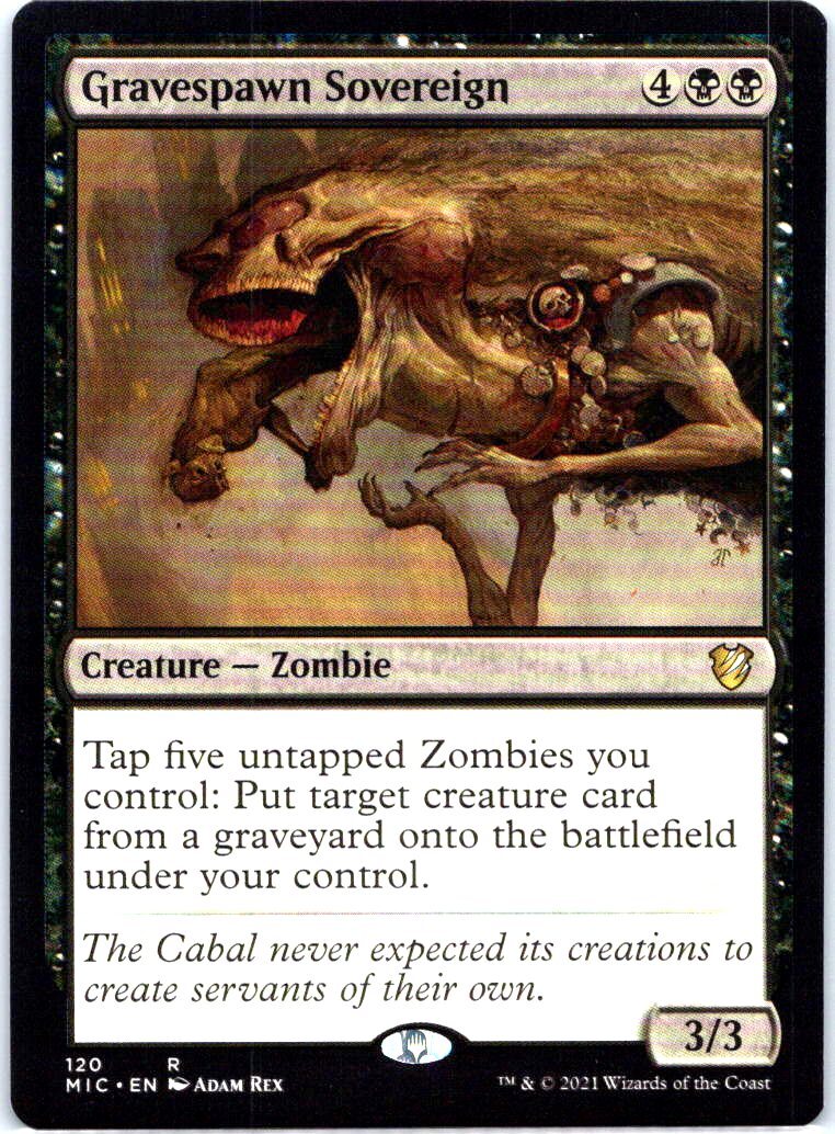 #120 Gravespawn Sovereign MTG Commander: Innistrad: Midnight Hunt Rare
