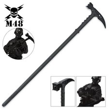 38" M48 Kommando Survival Tactical Combat Battle Axe Blade Hammer Hiking Staff