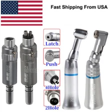 Dental Low Speed Handpiece Latch/Push Contra Angle Air Motor 2/4H NSK Style Dr