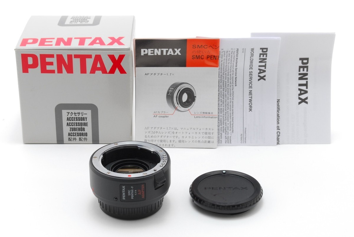 PENTAX-F 1.7× AF ADAPTER MINT] SMC Pentax-F 1.7X AF Adapter 1.7 X Teleconverter Lens JAPAN