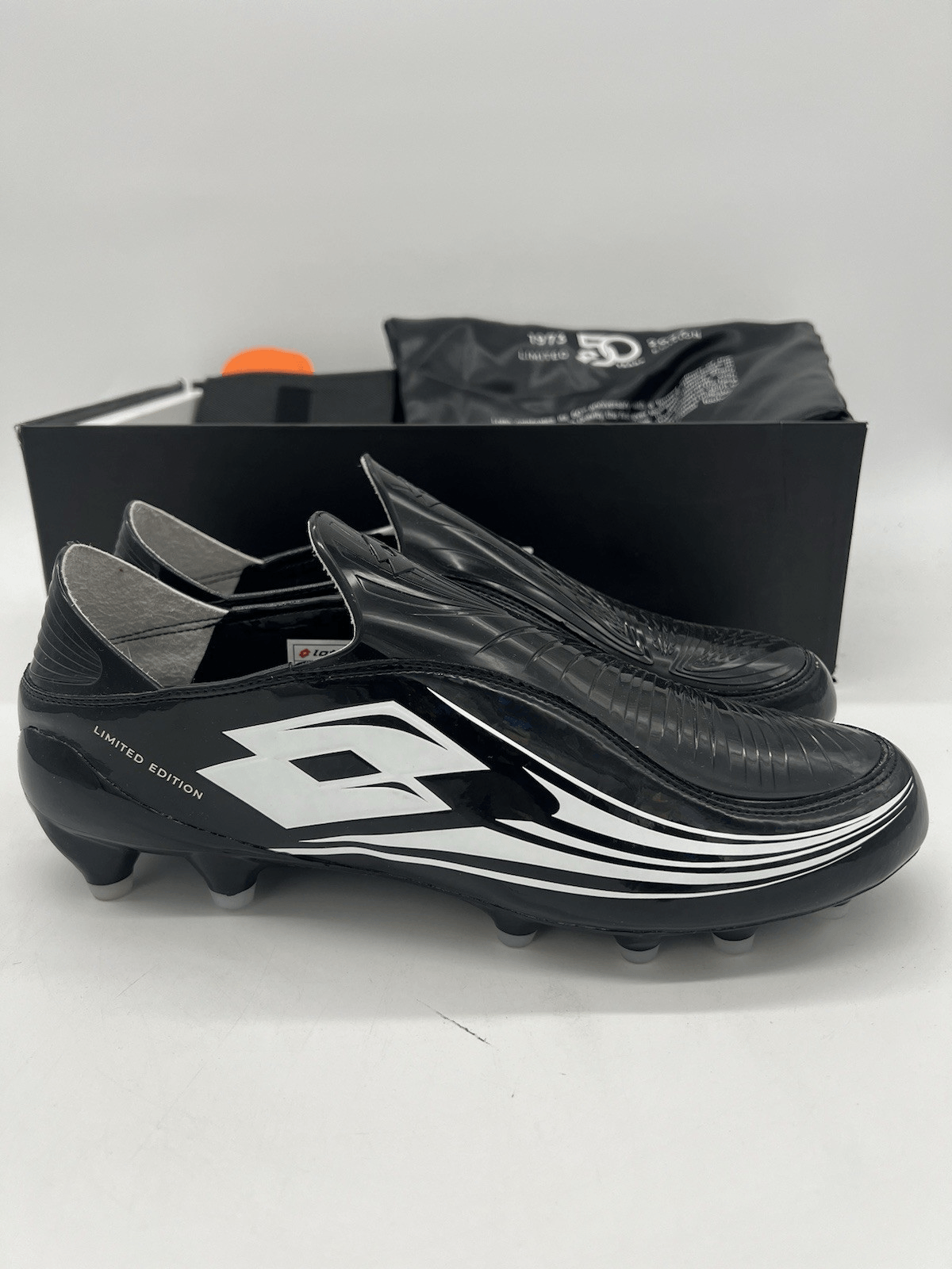 Lotto Zhero Gravity OG 50 anni FG tacchetti calcio neri nuovi taglia 10
