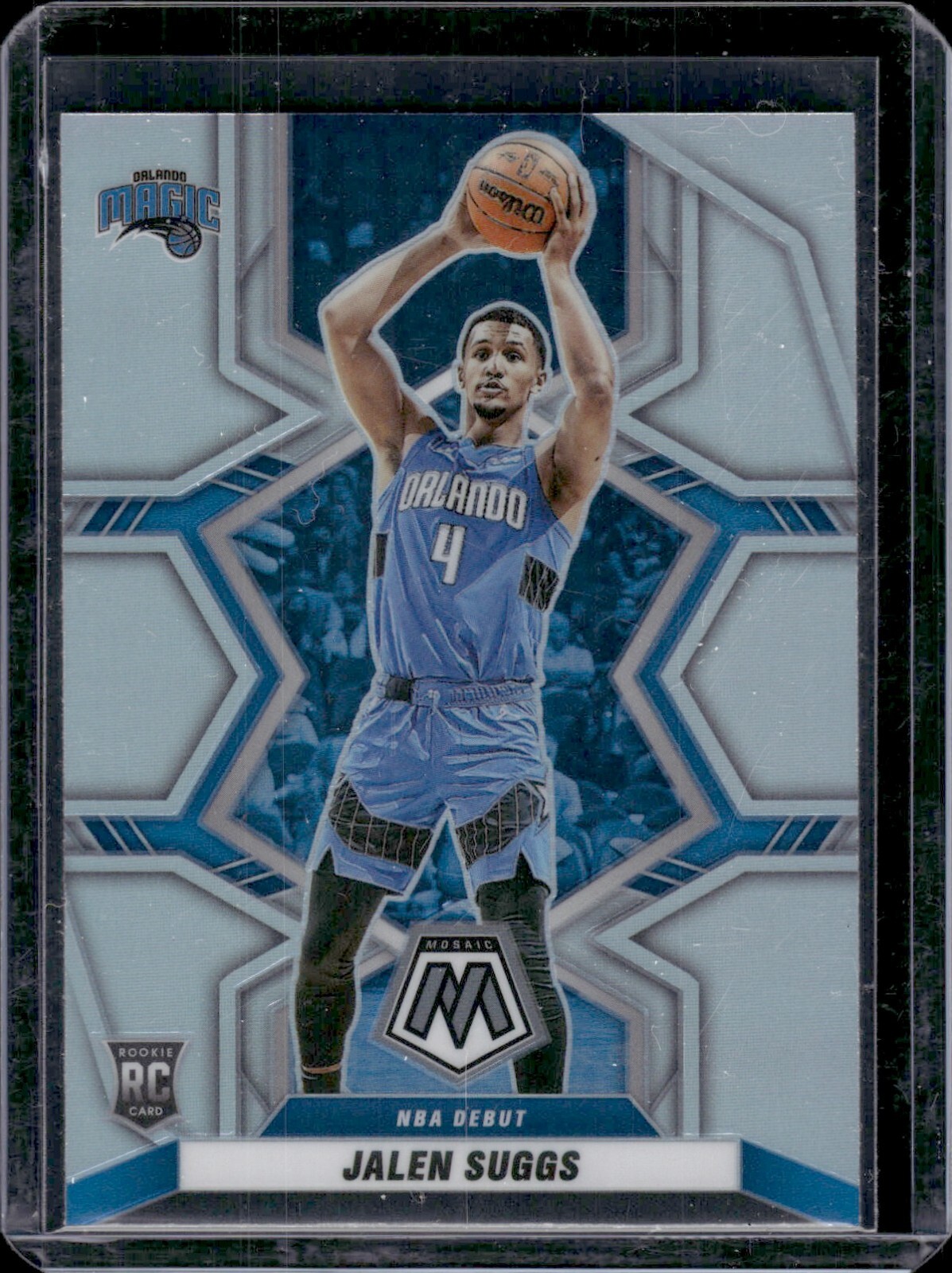 Jalen Suggs Rookie 2021-22 Mosaic NBA Debut Silver Holo Prizm #266 - Magic