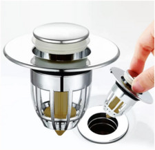 Press Bounce Basin Pop-up Drain Filter Bathroom Shower Sink Filter Plug Wash Bas