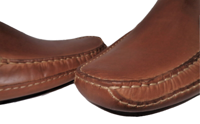 Saks Fifth Avenue Brown Leather Drivers Loafers Shoes Men