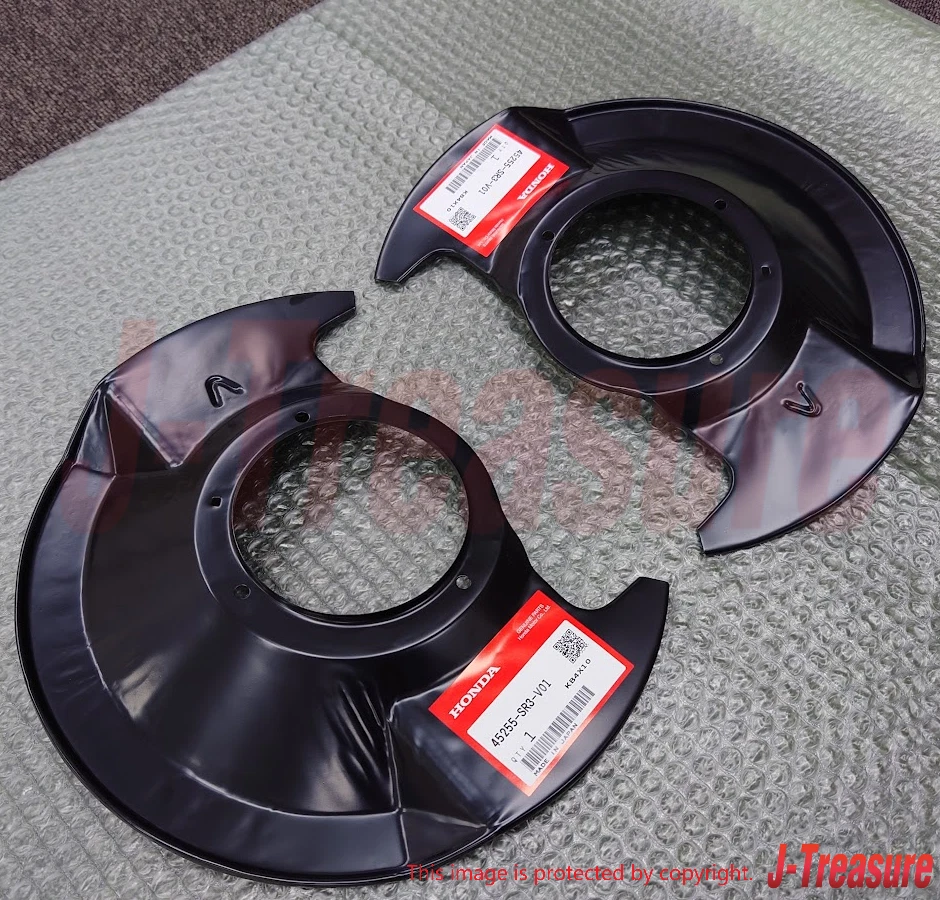 Juego de protector contra salpicaduras de freno delantero genuino HONDA CIVIC 95-05 (14") derecho e izquierdo OEM Foto 4 de 4