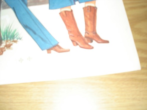 Original color illustration for a catalog 1970s two women in western wear casual - Picture 4 of 5